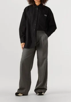 zwarte alix the label blouses ladies woven oversized poplin blouse