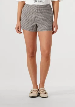 zwarte alix the label korte broek ladies woven boucle shorts