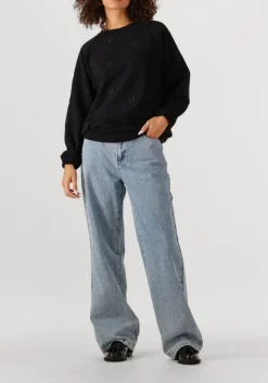 zwarte alix the label sweater knitted logo sweater