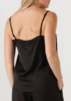 zwarte alix the label top ladies woven satin beaded camisole