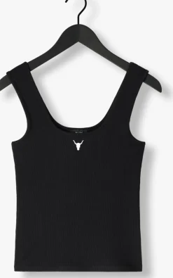 zwarte alix the label top ladies knitted tanktop