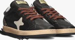 zwarte ama brand deluxe lage sneakers sun