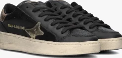 zwarte ama brand deluxe lage sneakers slam