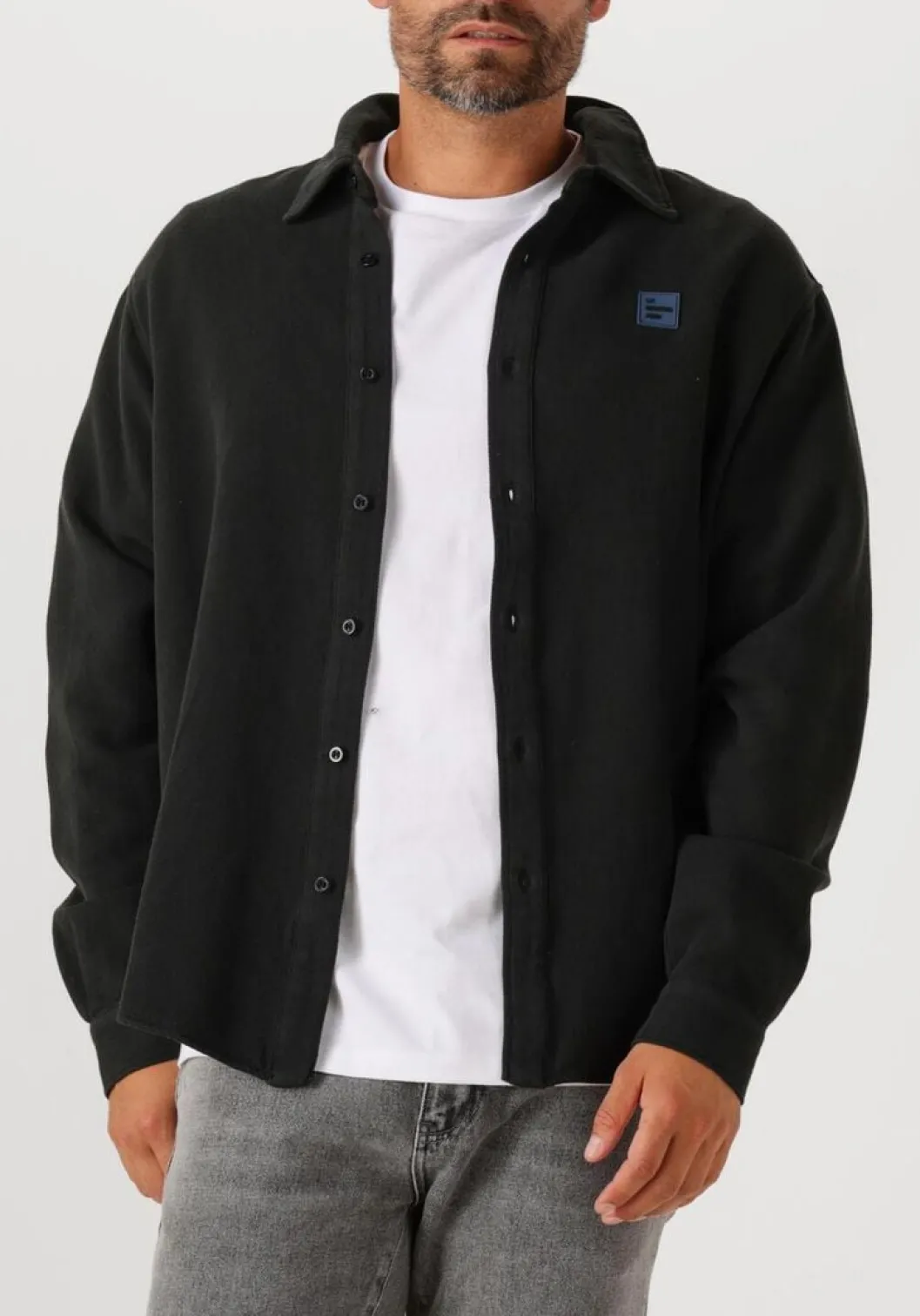 zwarte american vintage overshirt afaz chemises