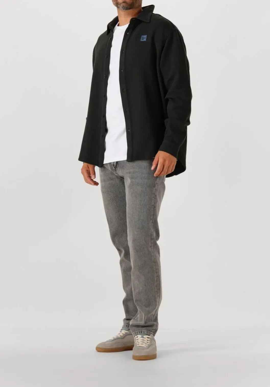 zwarte american vintage overshirt afaz chemises