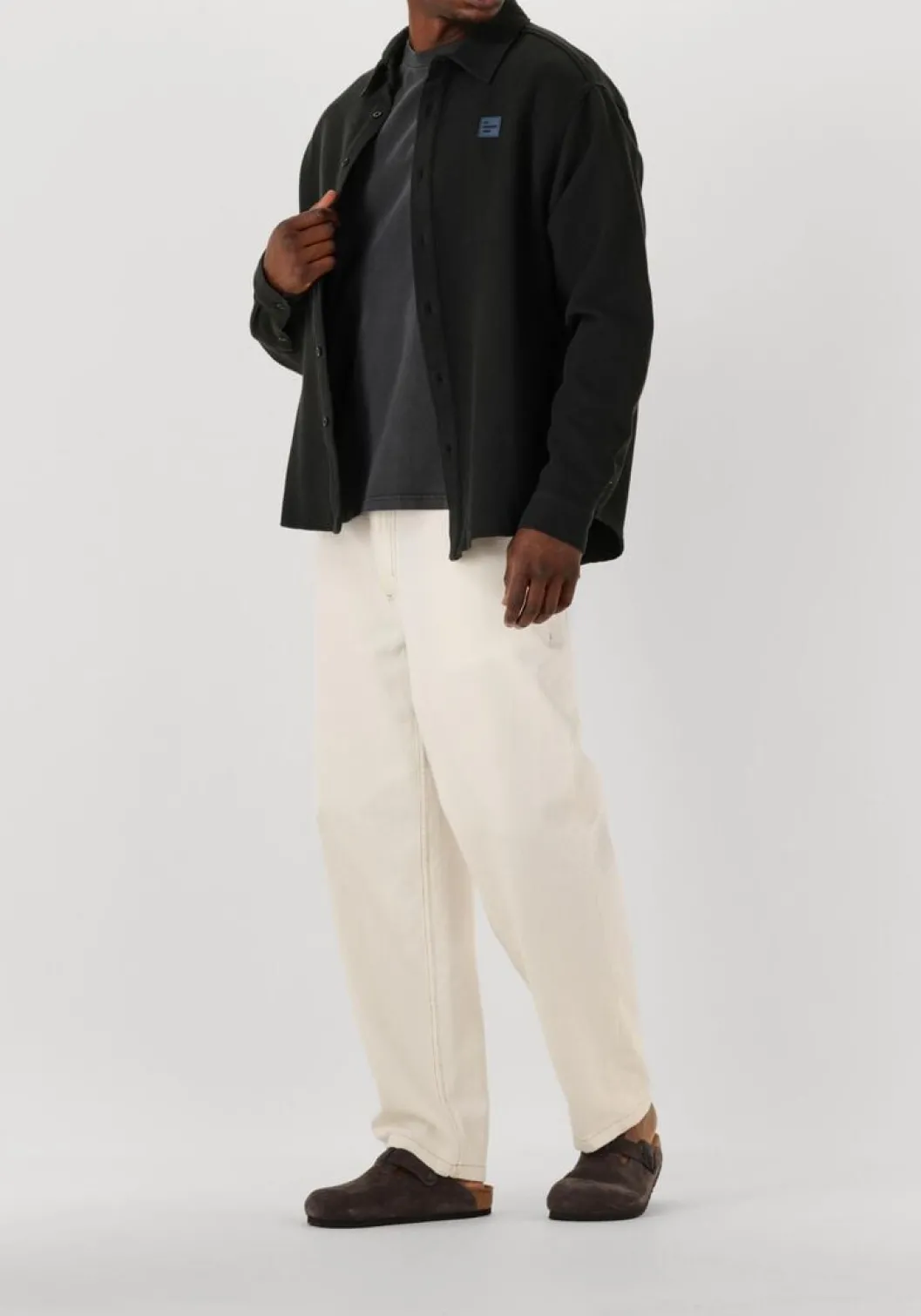 zwarte american vintage overshirt afaz chemises