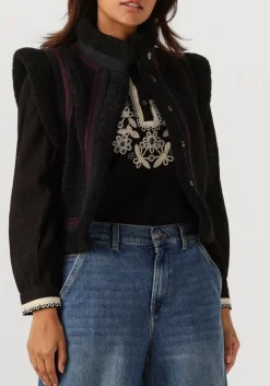 zwarte antik batik gilet sally gilet