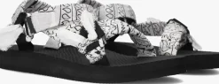 zwarte arizona love platte sandalen trekky bandana