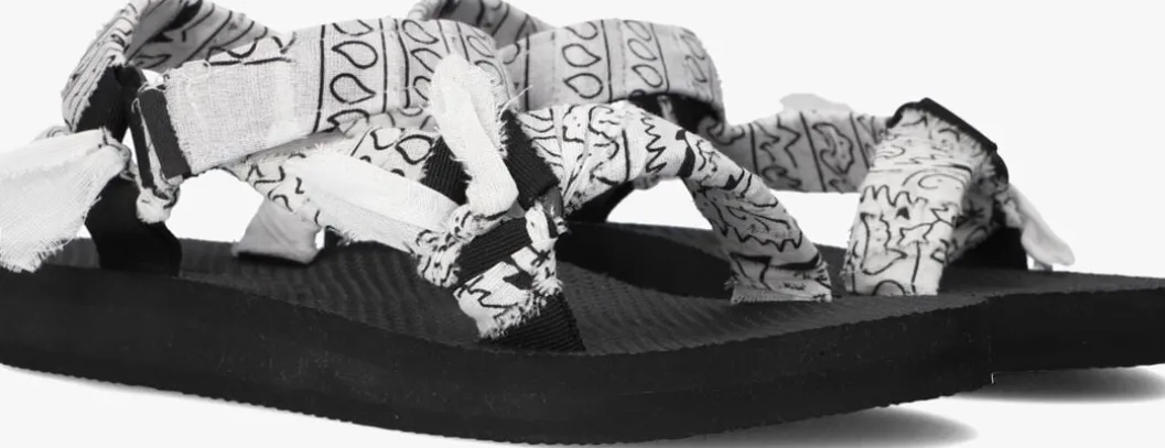 zwarte arizona love platte sandalen trekky bandana