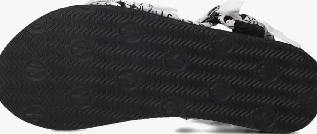 zwarte arizona love platte sandalen trekky bandana