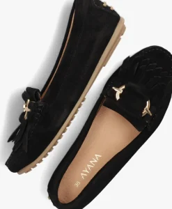 zwarte ayana mocassins 1268