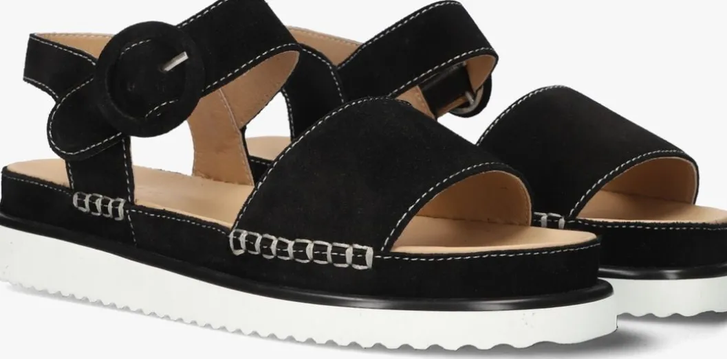 zwarte ayana platte sandalen 11865