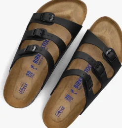 zwarte birkenstock slippers soft foodbed