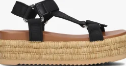 zwarte blasz platte sandalen cls14351