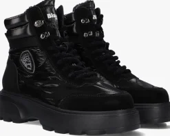 zwarte blauer veterboots blanca03