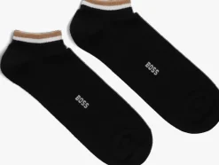 zwarte boss sokken 2p as uni stripe