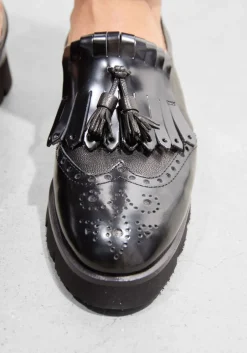 zwarte brunate instappers 11076