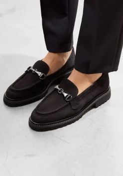 zwarte brunate loafers 10768