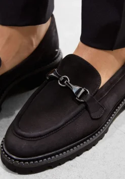 zwarte brunate loafers 10768