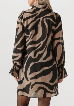 zwarte bruuns bazaar midi jurk bbarmada dress