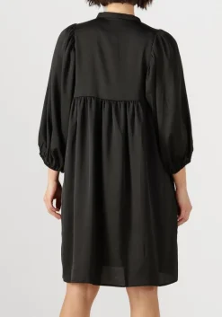 zwarte bruuns bazaar midi jurk sarina dress