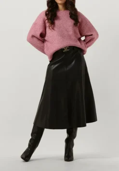 zwarte bruuns bazaar midirok vegani imma skirt