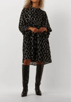 zwarte bruuns bazaar mini jurk scome sarina dress