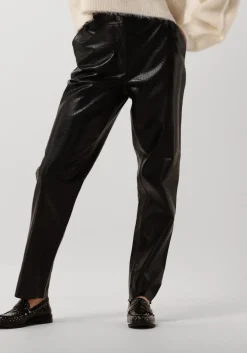 zwarte bruuns bazaar pantalon croco dagga pants