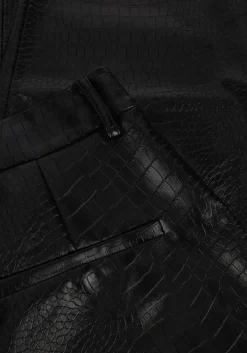zwarte bruuns bazaar pantalon croco dagga pants