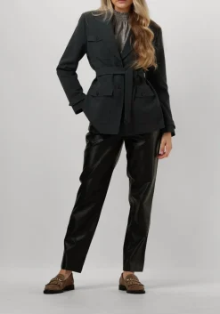 zwarte bruuns bazaar pantalon croco dagga pants