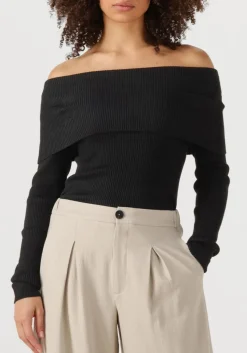 zwarte bruuns bazaar t-shirt tonna knit