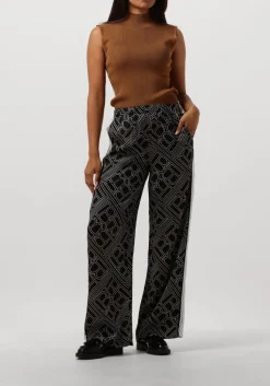 zwarte bruuns bazaar wijde broek floret rina pants