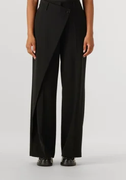 zwarte cambio wijde broek anais wrap front