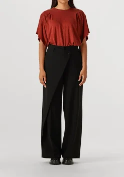 zwarte cambio wijde broek anais wrap front