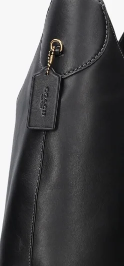 zwarte coach schoudertas brooklyn shoulder bag 39