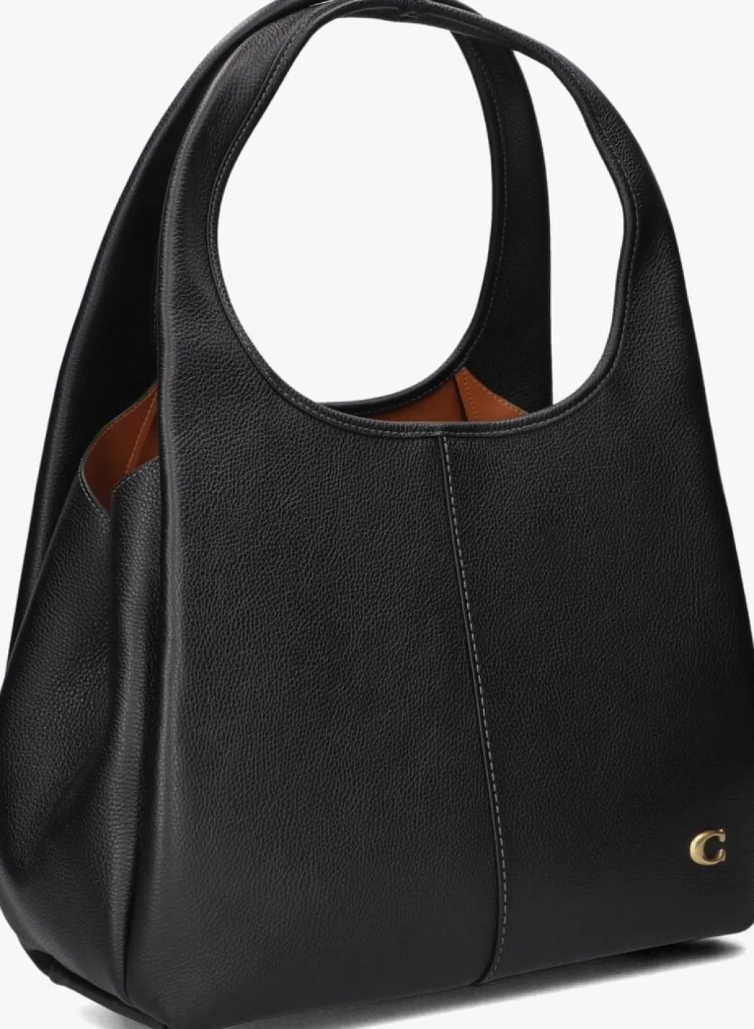 zwarte coach schoudertas lana