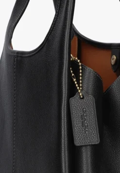 zwarte coach schoudertas lana