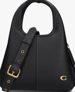 zwarte coach schoudertas lana