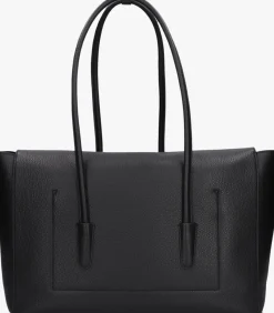 zwarte coccinelle handtas double beat