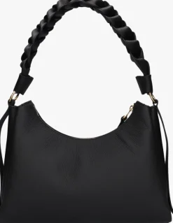 zwarte coccinelle schoudertas boheme grana double