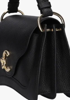 zwarte coccinelle schoudertas c-me