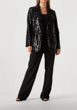 zwarte co'couture blazer club cc sequin blazer