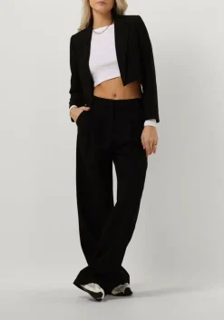zwarte co'couture blazer vola crop blazer