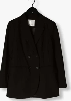 zwarte co'couture blazer vola double balzer