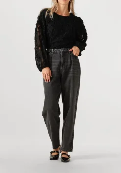 zwarte co'couture blouses shania fluffy blouse