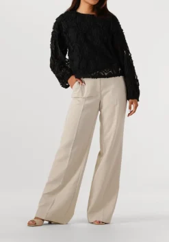 zwarte co'couture blouses shania fluffy blouse