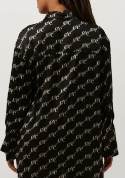 zwarte co'couture blouses logo oversized shirt