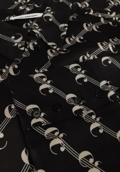 zwarte co'couture blouses logo oversized shirt