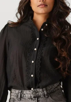zwarte co'couture blouses angie anglaise shirt