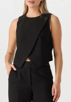 zwarte co'couture gilet volacc wrap vest